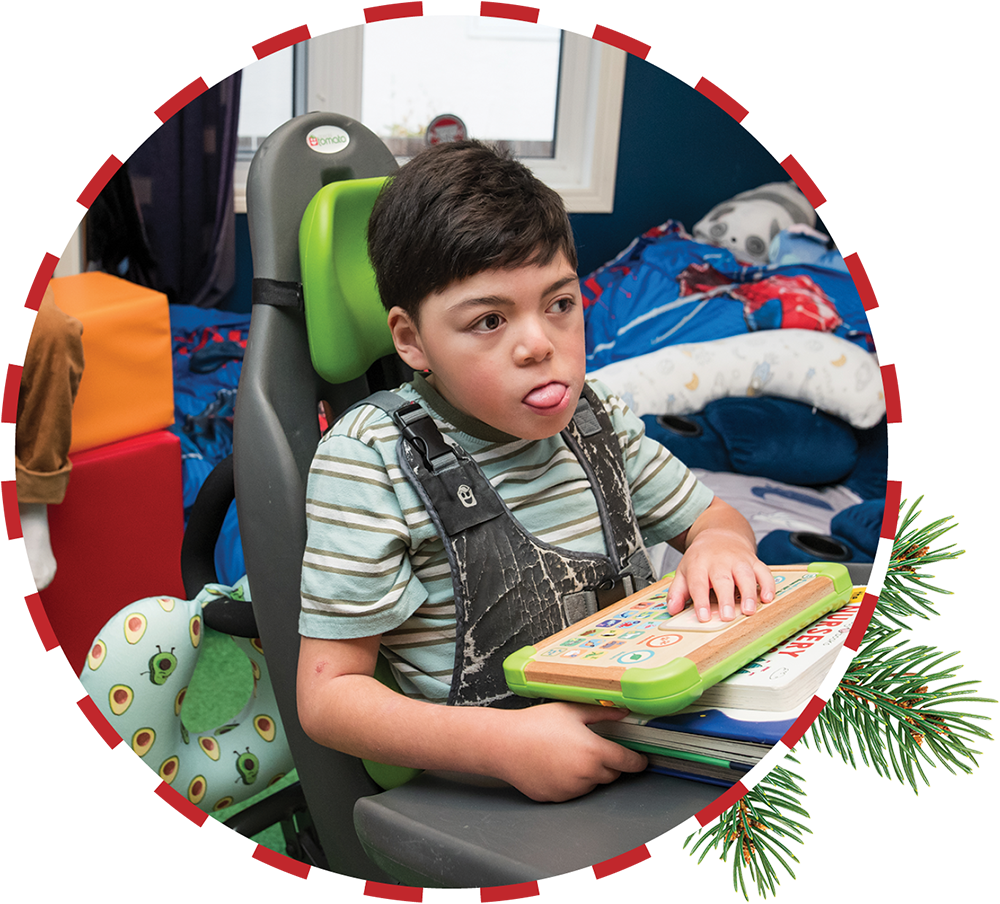 Thom sitting on chair